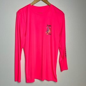 Roatan Honduras Hot Pink Long Sleeve Tee